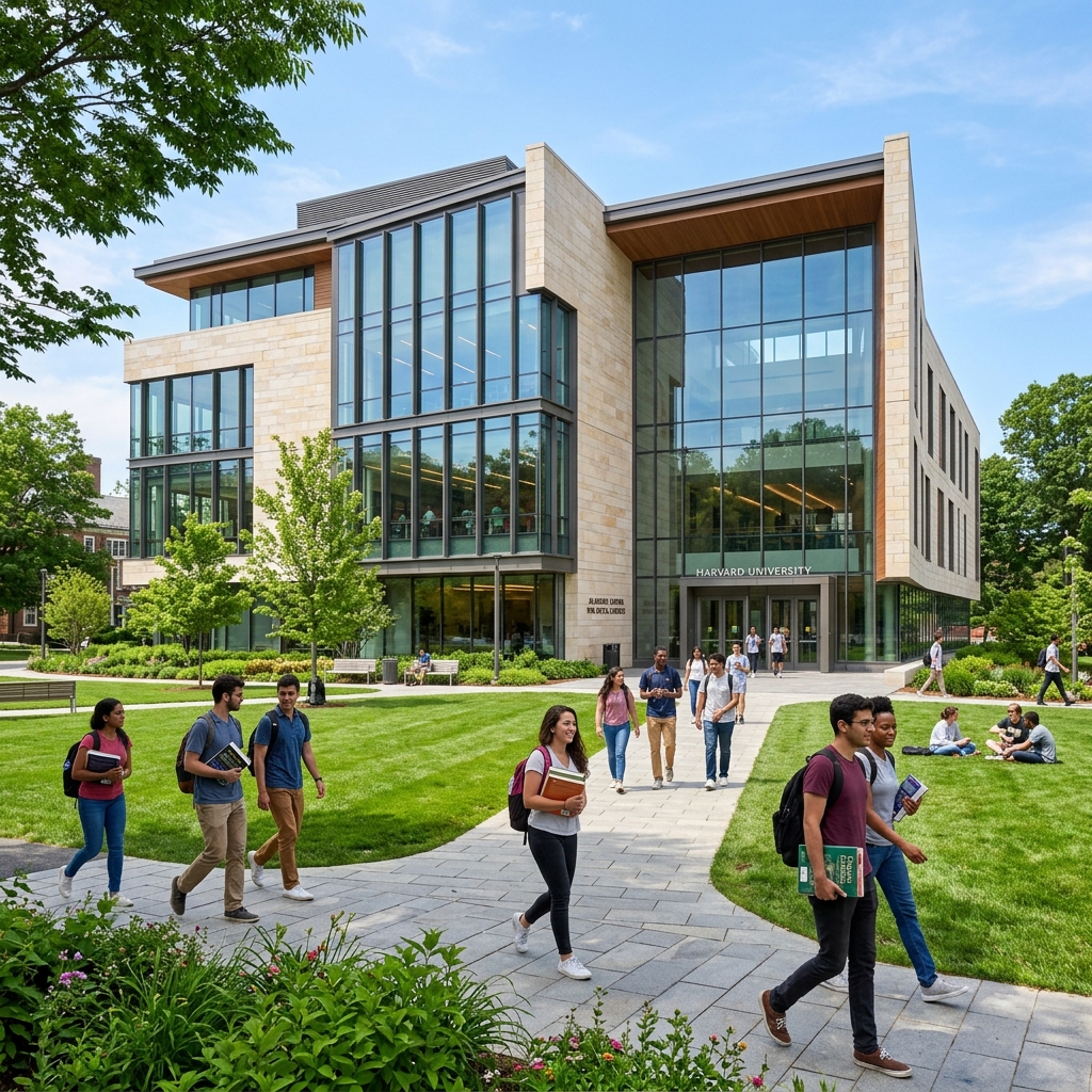 Degree College Campus Cinematic View